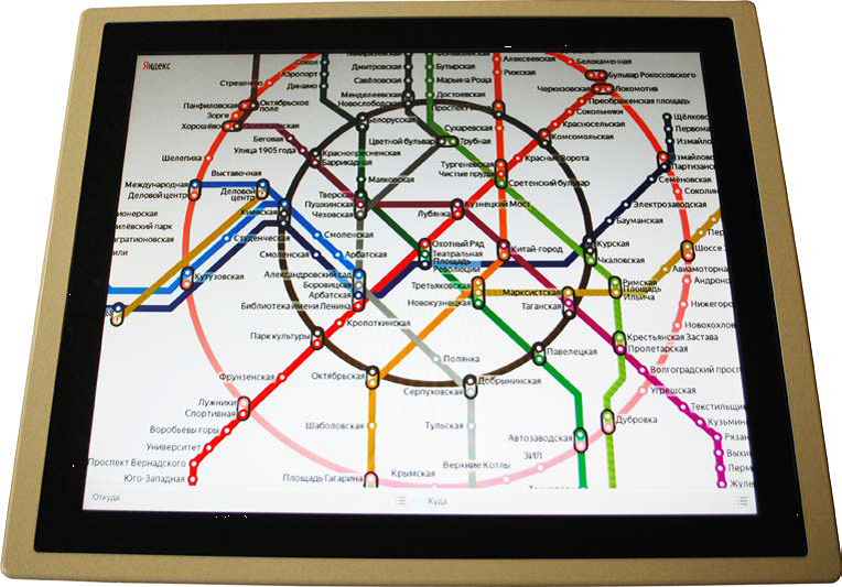 Блок интерактивной карты метро БИКМ-01